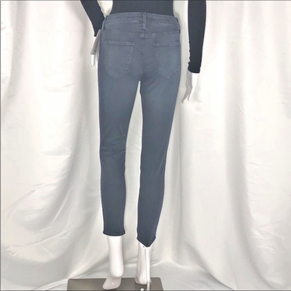 L’Agence Blue Ash Margot High Rise Skinny Crop Sz25 Zip Fly Button Close 5Pocket - Picture 6 of 16